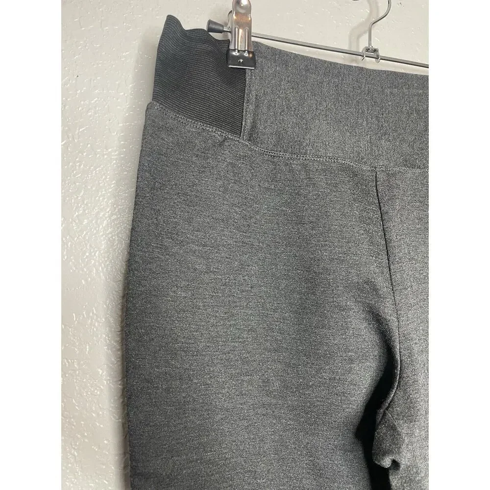 White +‎ Warren Charcoal Grey Ponte Knit Luxe Leggings Pants Size L